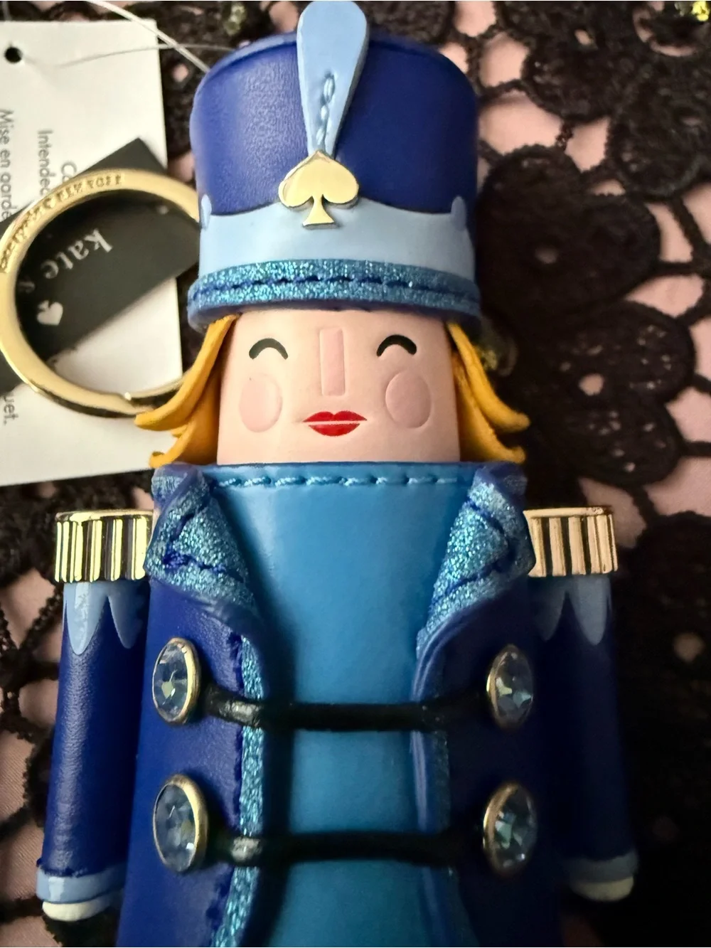 NWT Kate Spade Oh What Fun 3D Nutcracker Key Chain